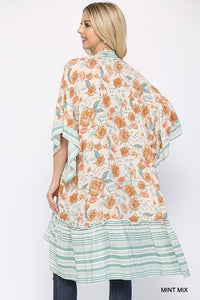 Mint Floral Kimono