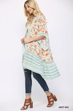 Mint Floral Kimono
