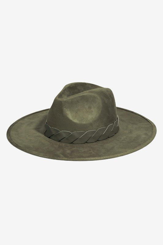 Olive Fedora Hat