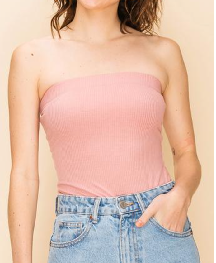 Rose Tube Top Body Suit
