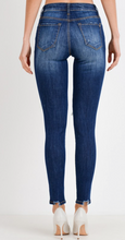 Dark Wash Distressed Skinny Jeans