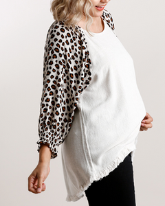 Oatmeal Linen Top