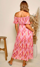 Abstract Print Maxi Dress