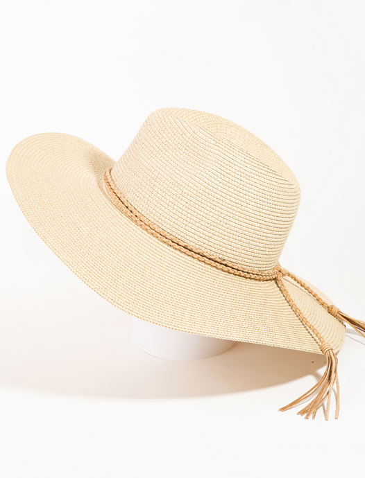Ivory Braided Hat