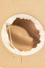 Tan Tribal Pattern Straw Hat