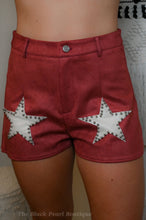 Burgundy Star Shorts