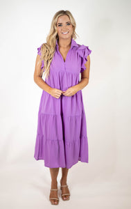 Lavender Midi Dress