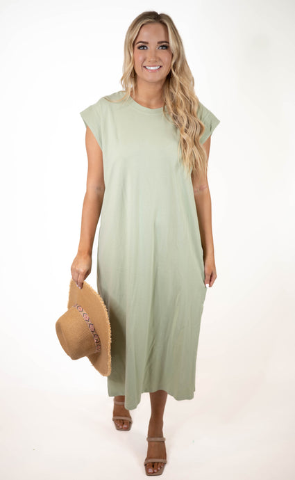 Sage Midi Dress