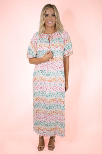 Colorful Animal Maxi Dress
