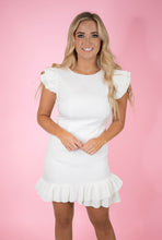 White Ruffle Dress