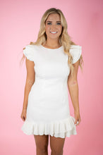 White Ruffle Dress