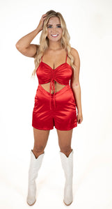 Red Match My Mood Romper
