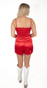 Red Match My Mood Romper