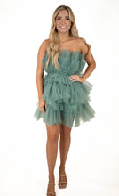 Sage Organza Statement Dress