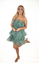 Sage Organza Statement Dress