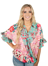 Floral/Animal Print Top