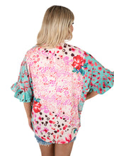 Floral/Animal Print Top