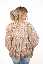 Puff Sleeve Floral Top