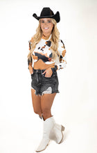 Cow Print Crop Top