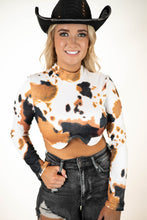 Cow Print Crop Top