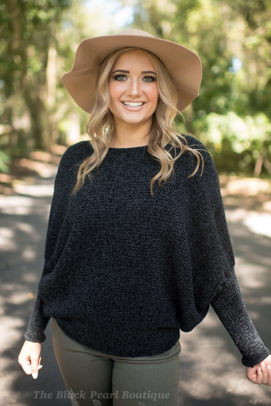 Black Dolman Sleeve Sweater