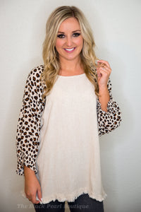 Oatmeal Linen Top