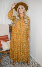 Mustard Floral Maxi Dress