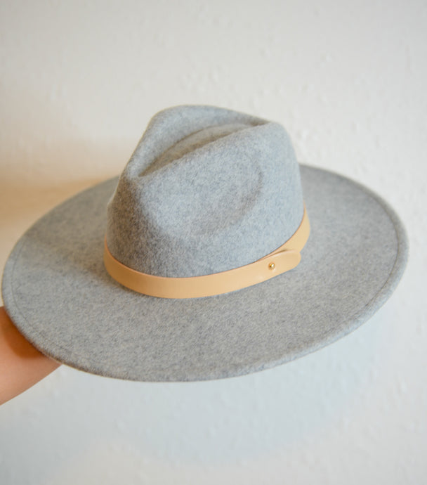 Grey Fedora Hat