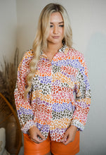 Colorful Leopard Print Top