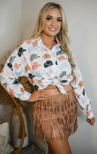 Cowgirl Hat Button Up Top