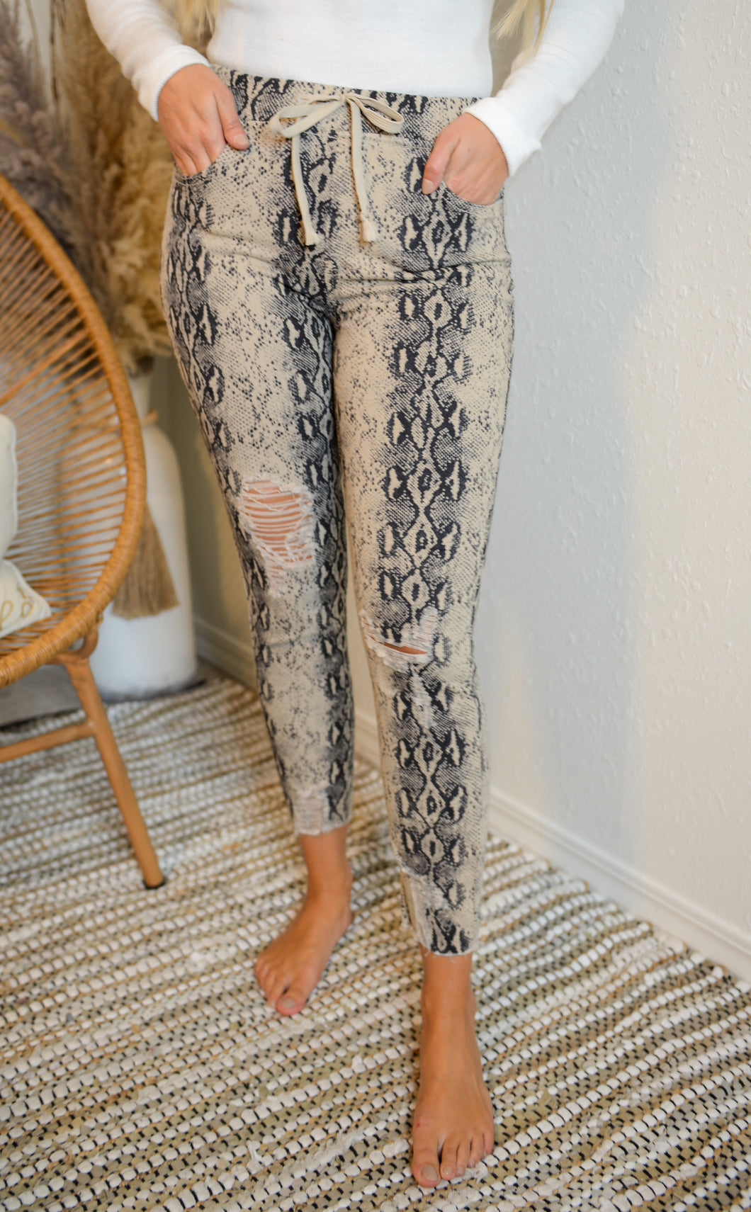 Snake Jogger Pants