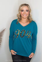 904 Teal V Neck Long Sleeve District
