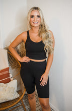 Plus Size Black Biker Shorts