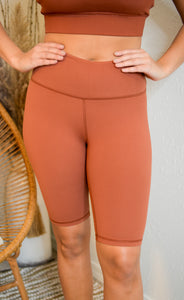 Terracotta Biker Shorts