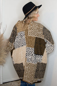 Toffee Leopard Kimono