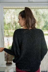 Black Dolman Sleeve Sweater