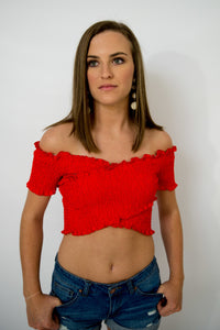 Red Crop Top