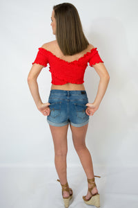 Red Crop Top