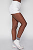 White Cuffed Shorts