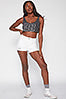 White Cuffed Shorts