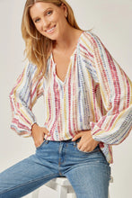 Ivory Multi Print Top