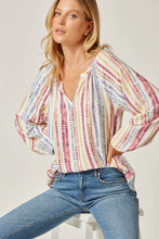 Ivory Multi Print Top