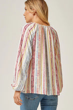Ivory Multi Print Top