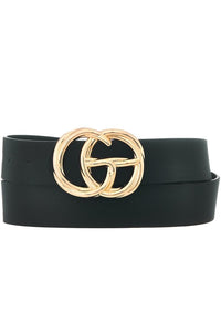 Black Twist Metal Belt