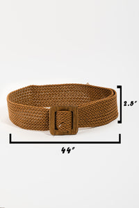 Brown Braided Belt