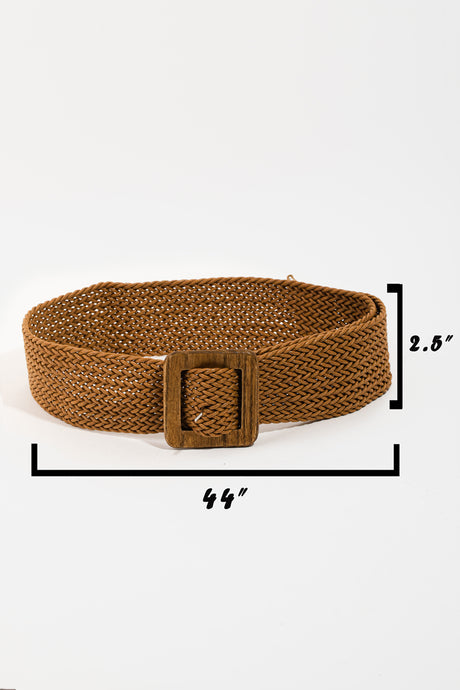 Brown Braided Belt