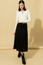 Black Satin Skirt
