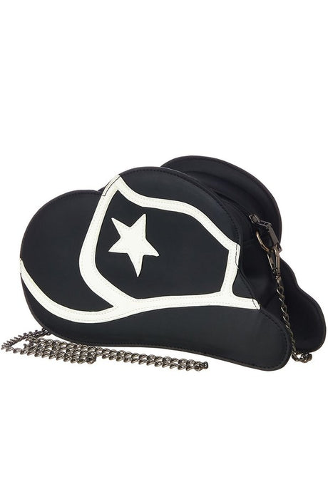 Black Western Hat Crossbody