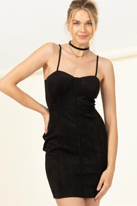 Black Keep Me Company Bodycon Dress