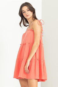 Coral Mini Dress